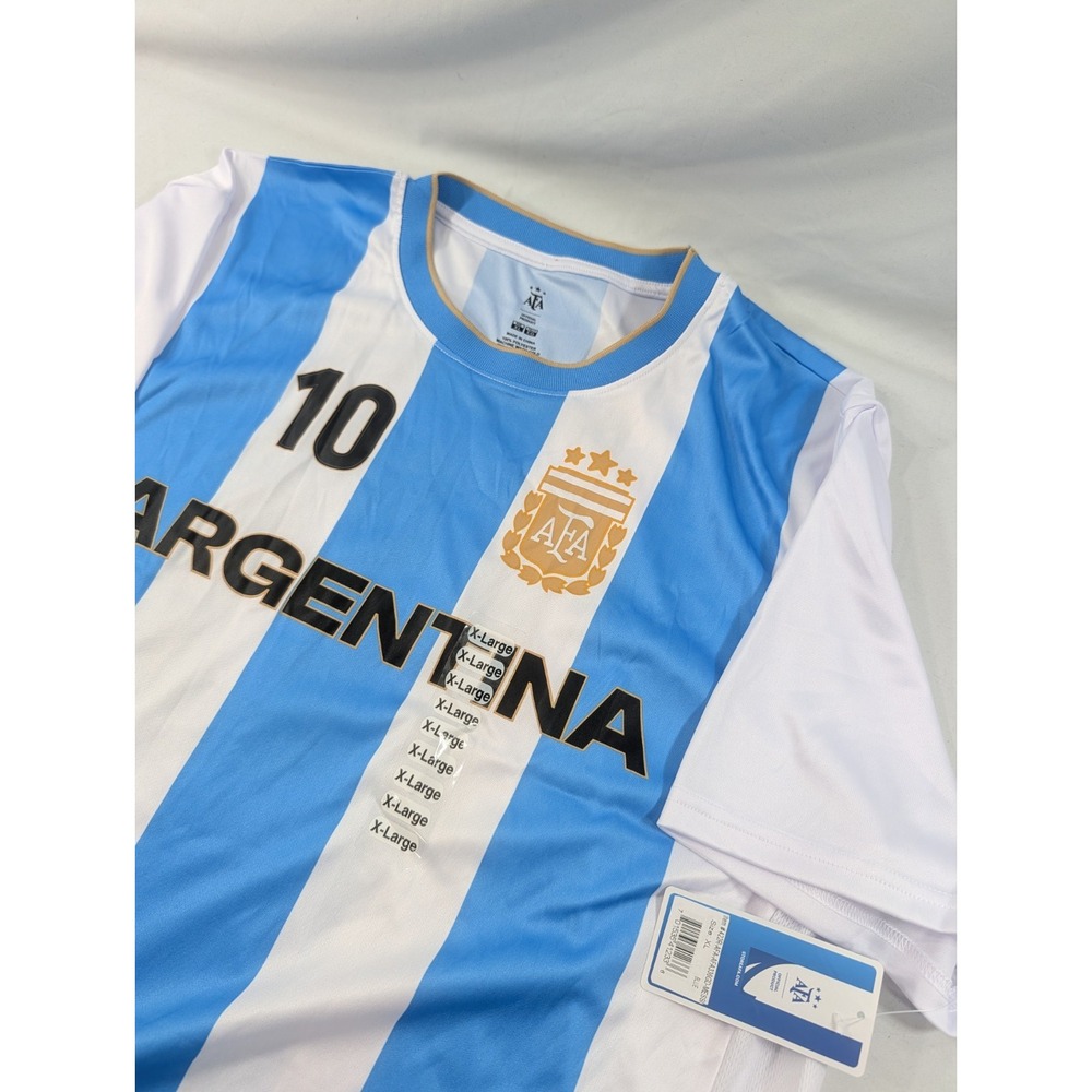 NWT Argentina National Team Lionel Messi #10  jersey AFA Offically Liscensed XL